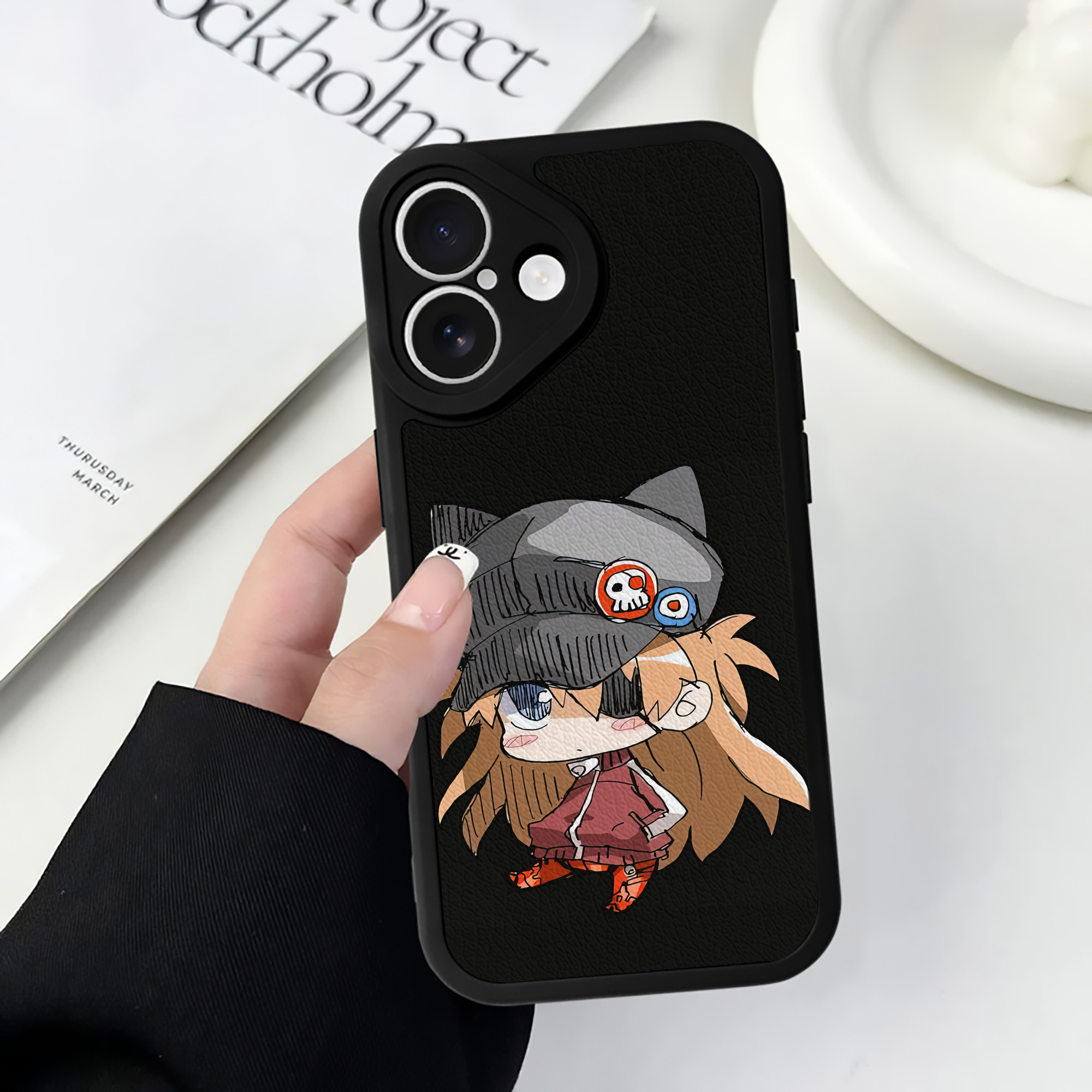 （画像用） EVA 新世紀エヴァンゲリオン 【iPhone 16シリーズ対応】シリコンスマホケース（レザー調） 材質：シリコン